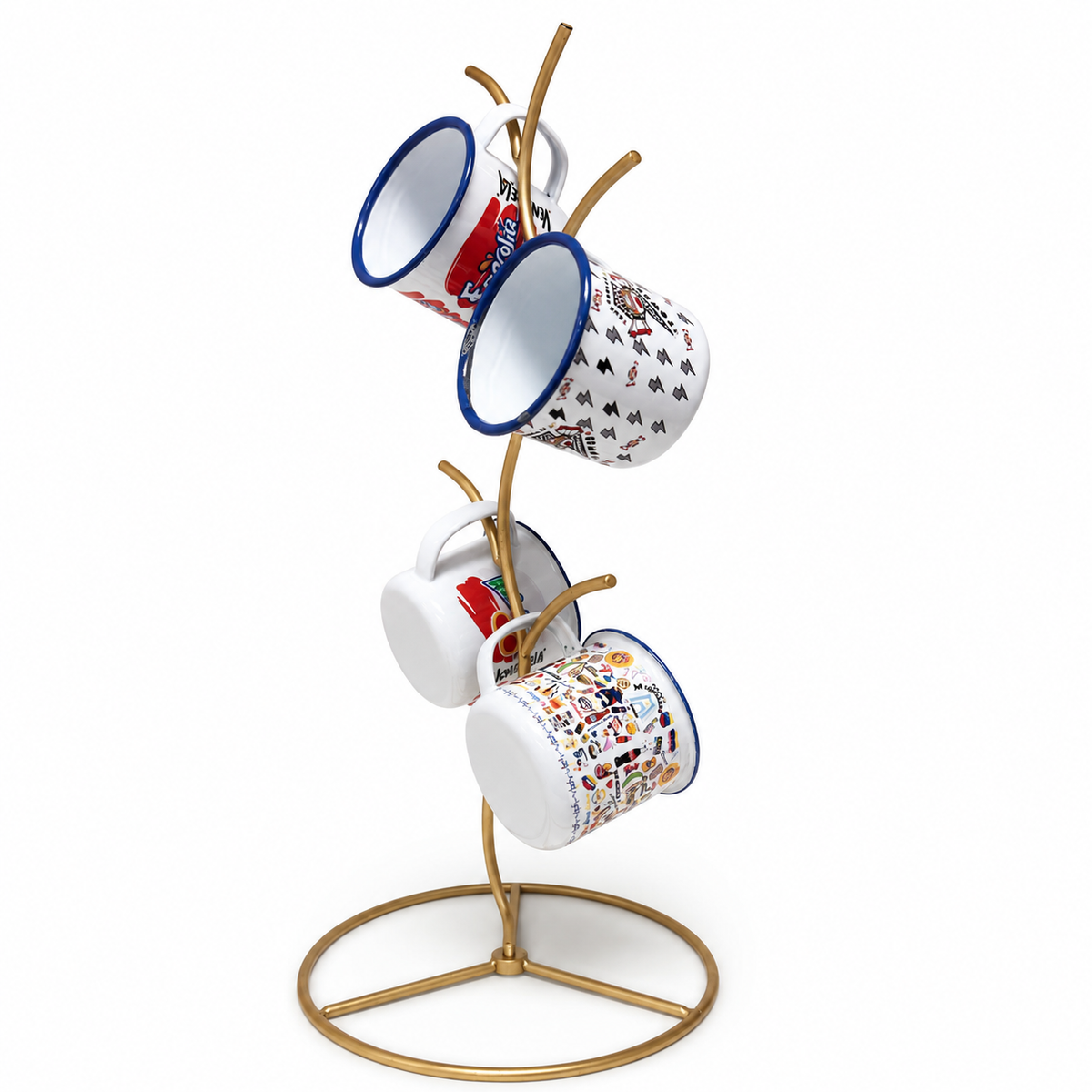 Venezuela Camp Enamel Mug & Rack Set | BB Designs by GSK