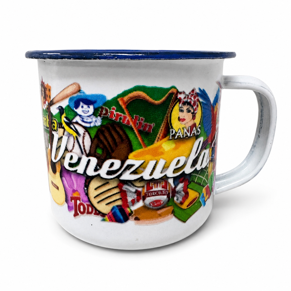 Venezuela Camp Enamel Mug & Rack Set | BB Designs by GSK
