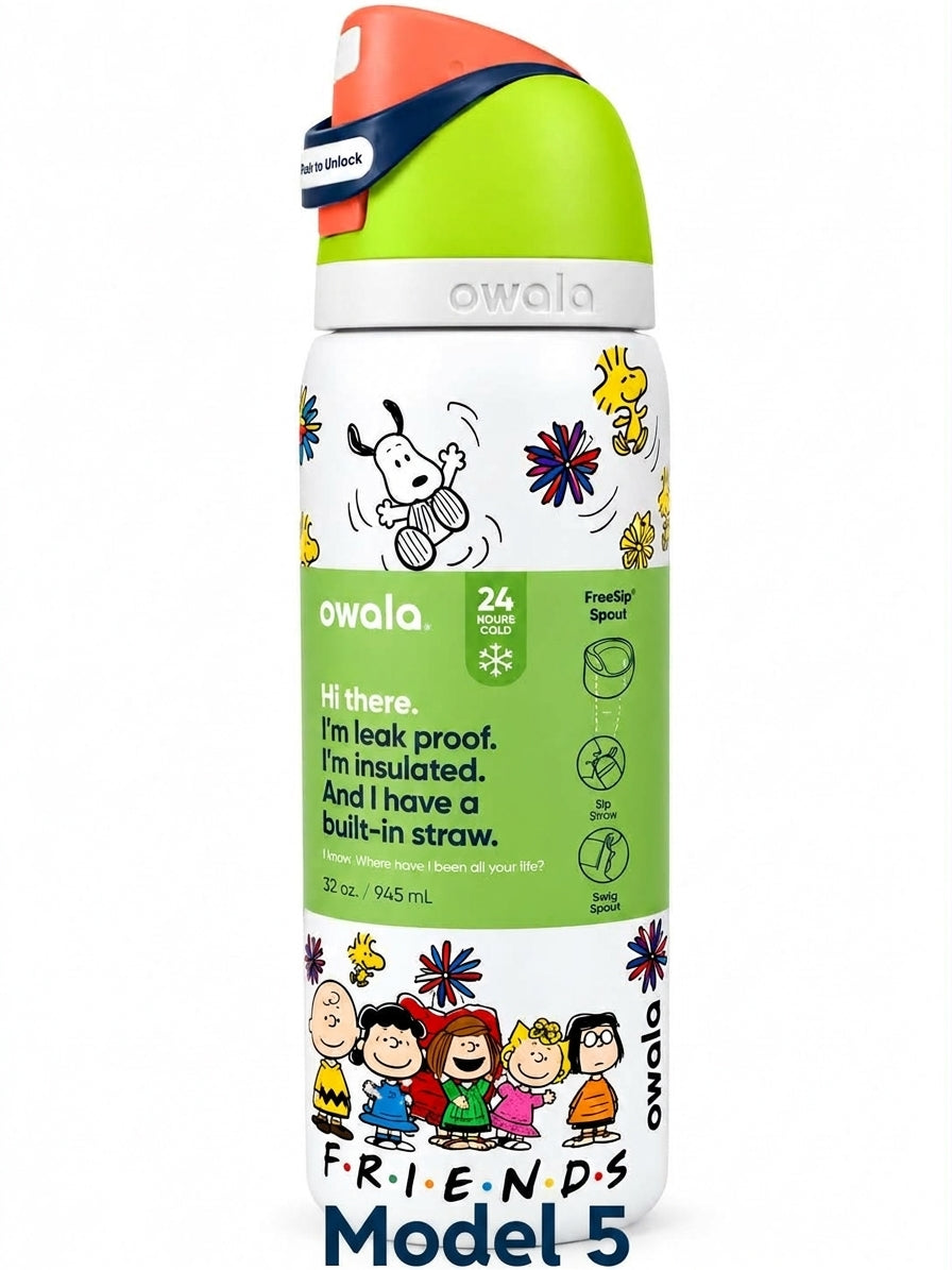 Owala x Snoopy FreeSip Water Bottle (24oz & 32oz) | BB Designs